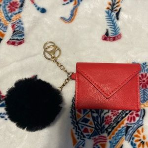 Small red coin purse